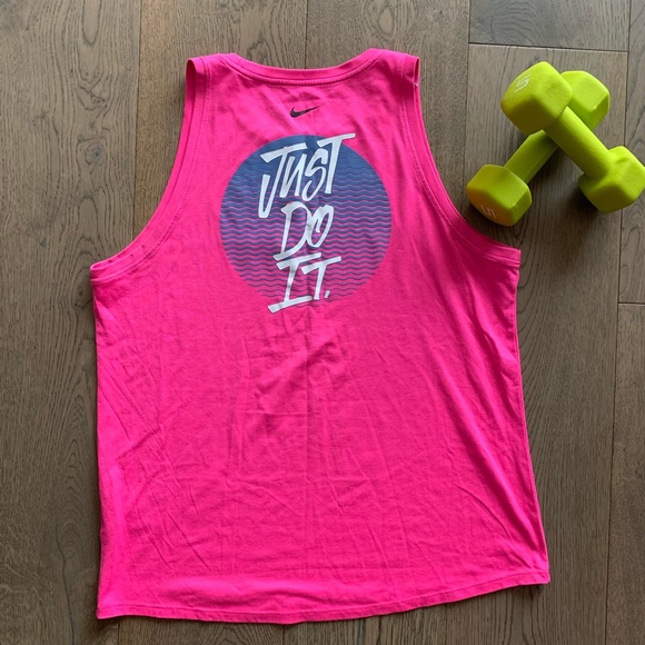 Bright pink Nike muscle tank - Picture 3 of 3